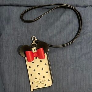 Kate Spade Polka Dot Minnie Mouse small Wallet Crossbody